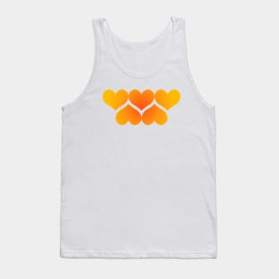 Hearts, Hearts, Hearts - Orange You Glad to See Me Tank Top